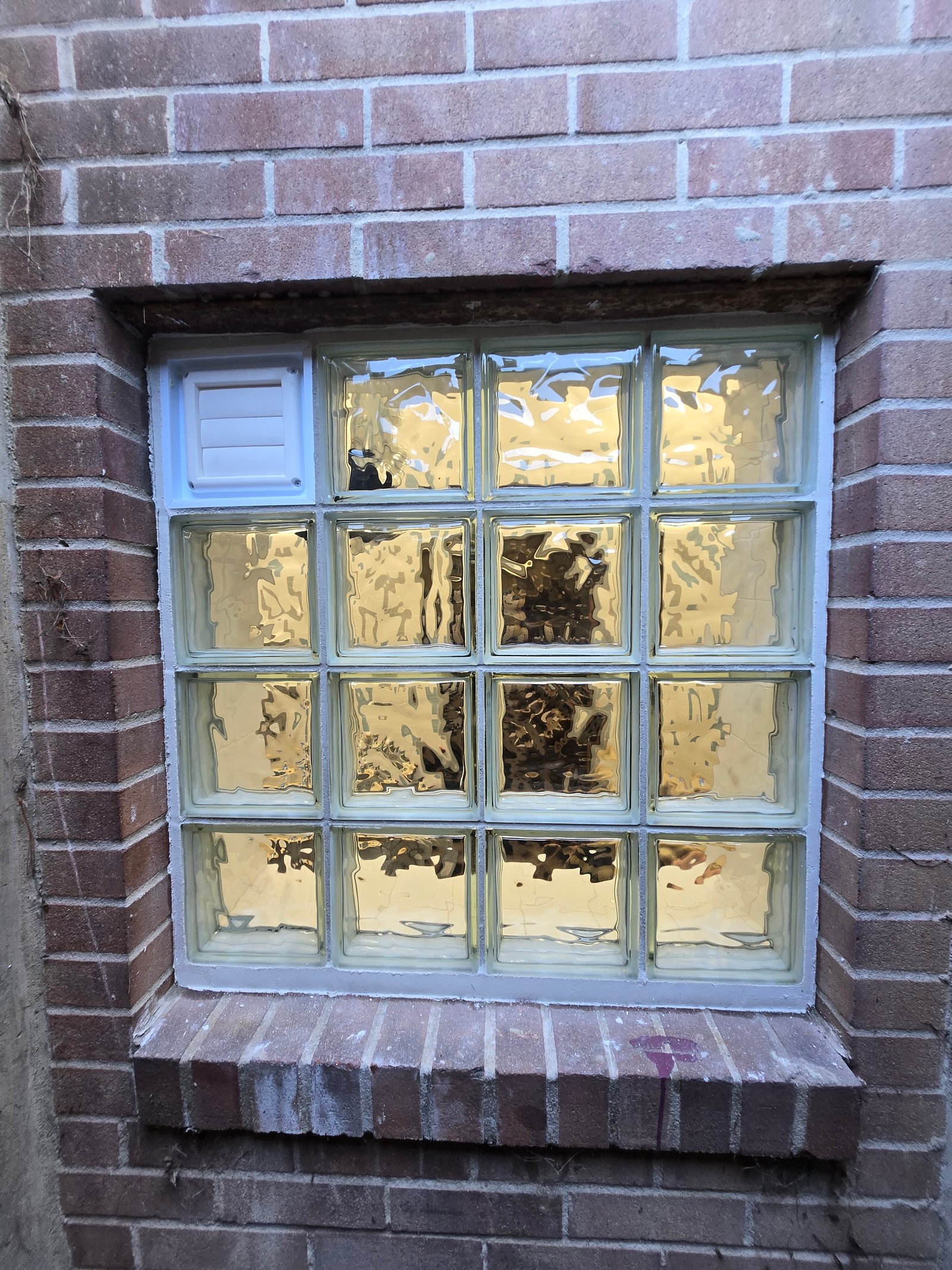 Glass block installation